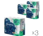 Туалетная бумага трехслойная Grite Blossom, 32 рул., 18.72 м, 135 отрывов