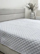 Покривало Ecotton Light Grey Двоспальне 200x220 см Стьобане Полісатин (25183_000)
