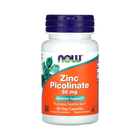 Цинк NOW Zinc Picolinate 50mg, 30 капс.