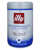 Кофе молотый ILLY Espresso Decoffeinate, без кофеина 250 г ж/б