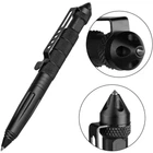 Тачтическая ручка со стеклобоем и клипсой для самозащиты Laix B2 Tactical Pen,черный рифленный алюминиевый корпус
