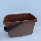 Відро пластикове для прибирання 36х23х24 см R plastik 25003 коричневе
