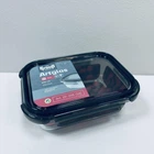 Контейнер стеклянный прямоугольный с пластиковой крышкой 600 мл Krauff Artglas 29-298-026