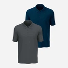 Набор поло длинных мужских Stedman Lux Polo ST9060-SLG-NAV XL 2 шт Графитовый с темно-синим (RAY2000000035833)