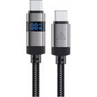 Кабель USB 2.0 Type-C M-M, 1.2 м 60W digital display Black, C15-03 Acefast