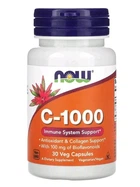 Витамин С NOW Foods С-1000 30 растительных капсул