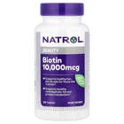 Вітаміни та мінерали Natrol Biotin 10000 mcg, 100 таблеток