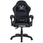 Комп'ютерне крісло тканинне Extreme VORTEX чорний для геймерів та роботи
