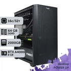 Рабочая станция PowerUp Desktop #503 Ryzen 9 9900x / 64 GB / SSD 2TB / NVIDIA Quadro RTX A4000 16GB специализированная вычислительная графическая система для архитекторов и инженеров