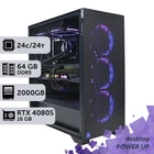 Робоча станція PowerUp Desktop #534 Core Ultra 9 285K / 64 GB / HDD 4 TB / SSD 2TB / GeForce RTX 4080 Super 16GB спеціалізована обчислювальна графічна система для архітекторів та інженерів