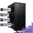Рабочая станция PowerUp Desktop #488 Ryzen 9 9950x / 32 GB / SSD 1TB / NVIDIA Quadro RTX4000 8GB специализированная вычислительная графическая система для архитекторов и инженеров