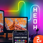 Гнучкий неон світлодіодна стрічка LED NEON Premium керування з смартфону, живлення від USB, з пультом RGB 2 метри