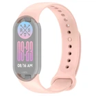 Силиконовый ремешок для фитнес браслетов Xiaomi Mi Band 8 Smart Band 9/10, Silicone, Powder Pink, с удобной застёжкой, на фитнес трекер и смарт часы, ArmorStandart (ARM86913)