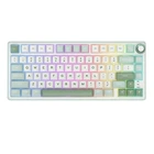 Клавіатура Ігрова ROYAL KLUDGE R75 Біло-Салатова Дротова Механічна, RGB Підсвічування, З Підтримкою HOT-SWAP. Silver Switch