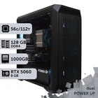 Двопроцесорна робоча станція PowerUp #567 AMD EPYC 7453 x2/128 GB/SSD 1TB/GeForce RTX 5060 8GB для 3D моделювання відеомонтажу рендерингу для інженерів та архітекторів