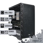 Двопроцесорна робоча станція PowerUp #566 AMD EPYC 7F72 x2/128 GB/SSD 1TB/GeForce RTX 5060 8GB для 3D моделювання відеомонтажу рендерингу для інженерів та архітекторів