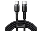 Кабель BASEUS Cafule PD2.0 100W flash charging Type-C For Type-C cable (20V 5A) 2m Gray+Black (CATKLF-ALG1)