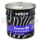 Емаль антикорозійна ZEBRA 3в1 серія Кольчуга 0,7 кг 87 червоно-коричнева