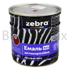 Емаль антикорозійна ZEBRA 3в1 серія Кольчуга 0,7 кг 76 темно-вишнева