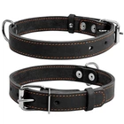 Нашийник для собак Collar L, чорний, шкіряний, одинарний — ширина 35 мм, довжина 48–63 см