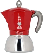 Гейзерная кофеварка Bialetti New Moka Induction на 4 чашки 200 мл красная (0006944)