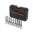 Набор бит HEX Intertool 1/2" x H4-H17 x 100 мм (9 шт.) Storm (ET-8406)
