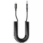 Кабель AUX Proove Steel Spring, разъем Lightning to 3.5 мм, длина 1 м, Черный (ACSS00005101)
