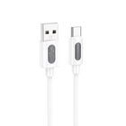 Дата кабель Borofone BX114 Structure USB to Type-C 3A (1m) (White) (219562)