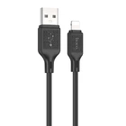 Дата кабель HOCO X90 Cool silicone USB to Lightning (1m) (Black) (199121)