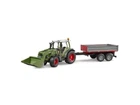 Трактор Fendt Vario 211 с передним погрузчиком и прицепом, Bruder, 02182