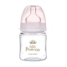Бутылка антиколиковая с широким отверстием 120 мл PP Easystart Royal baby Canpol babies Розовая (5901691844407)