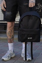 Чоловічий Повсякденний Рюкзак Шкільний Without Compact З Принтом DayOff Black