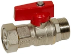 Шариковый кран прямой с накидной гайкой BIANCHI 3/4х3/4" внутренняя-внешняя резьба, red/красный (528M05050F)