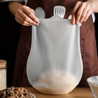 Мешок силиконовый для замешивания теста с зажимом, 20х30 см