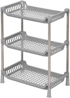 Этажерка Fabrika Home 3-х ярусная 27.5 х 17 х 39 см Серая (FK0236Grey)