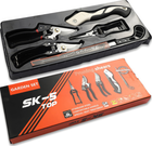 Садовый набор инструментов 5 в 1 Garden Set SK-5 с ножницами, секаторами и пилкой, черный