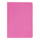 Книга записна А5 BM.24822180-10 NEON 80 арк кліт.,зшита обкладинка PVC,рожева