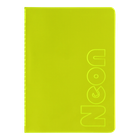 Книга записна А5 BM.24822180-08 NEON 80 арк кліт.,зшита обкладинка PVC, жовта