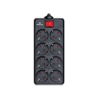 Сетевой фильтр питания REAL-EL REAL-EL RS-8 PROTECT, 3m, black (EL122300022)