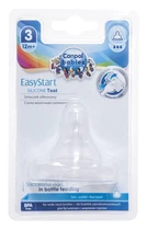 Соска силіконова до пляшечок з широким отвором EasyStart швидка 1 шт Canpol Babies (5903407217222)