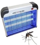 Електрична інсектицидна пастка-знищувач комах та комарів з УФ-лампами Pest Killer 4W MAG-759 до 60 м ² Легка у використанні для дачі тераси магазину кафе та дому Сірий