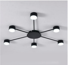 Потолочный светильник LUMINARIA RAY SLIM 6xGX53 BLACK 220V IP20