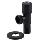 Кран кутовий кераміка SOLOMON EXCLUSIVE 1/2″X3/4″ 989 BB (BLACK/BLACK) ( 1шт.)