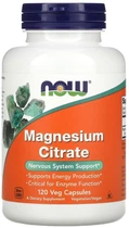 Магній цитрат Now Foods Magnesium Citrate 120 рослинних капсул в упаковці (ARE-574927)