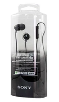 Наушники Sony MDR-EX15AP с микрофоном Черные