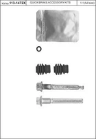 Ремкомплект направляющих тормозного суппорта Quick Brake (113-1472X)