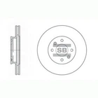Тормозные диски Hi-Q (SANGSIN) SD2028 KIA Rio; Hyundai I20, Accent 517121E000, 517121G000, 51712R0000