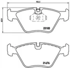 Гальмівні колодки BREMBO P06043 BMW X3, 3 Series SFP000041, SFP000040, 34116779652