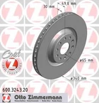 Диск гальмівний Coat Z Zimmermann (600324320)
