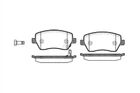 Гальмівні колодки REMSA 098711 Suzuki Swift; Nissan Micra 93196814, 93192962, 5581062J50